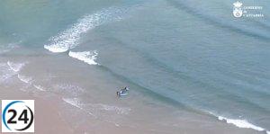 Surfistas en apuros solicitan ayuda al 112 en La Concha