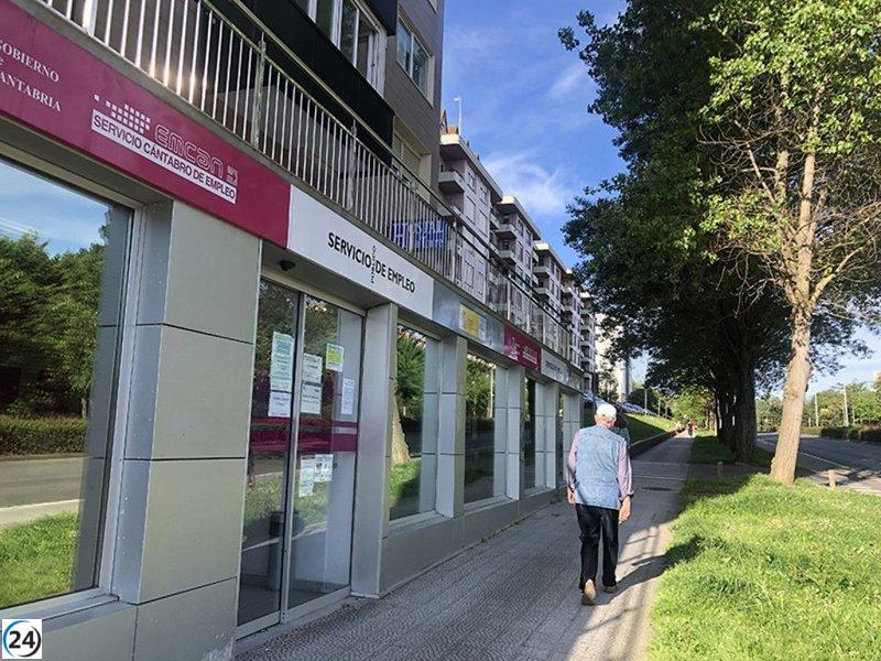 Cantabria experimenta un aumento del 1,9% en el desempleo en octubre, sumando 561 nuevos parados.