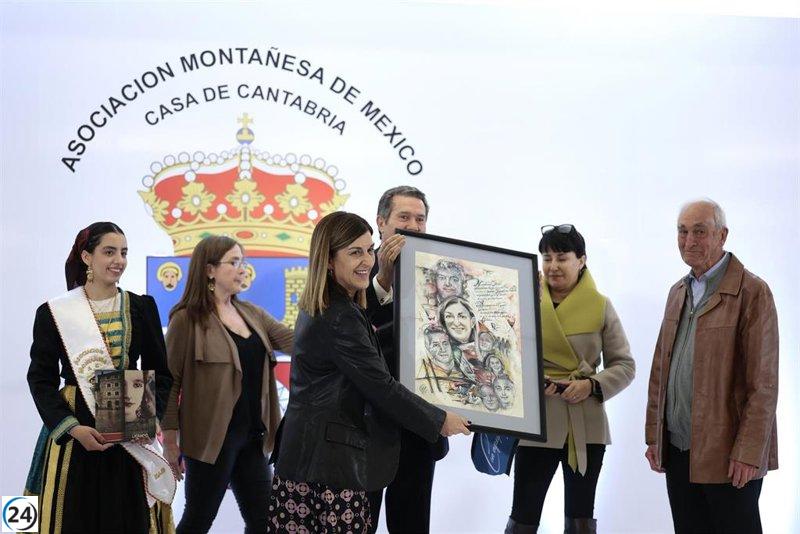 Buruaga resalta la huella de los montañeses en México y se compromete a estrechar vínculos.