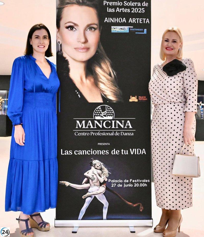 Ainhoa Arteta recibe el galardón 'Solera de las Artes' otorgado por Santander.