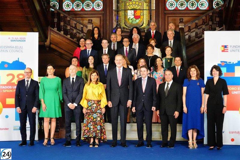 El Rey aboga por fortalecer la conexión entre España y Estados Unidos.