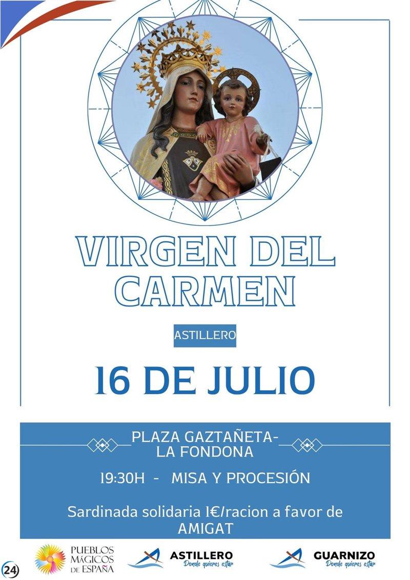 Astillero aboga por la declaración del Día del Carmen como fiesta regional con una gran celebración.