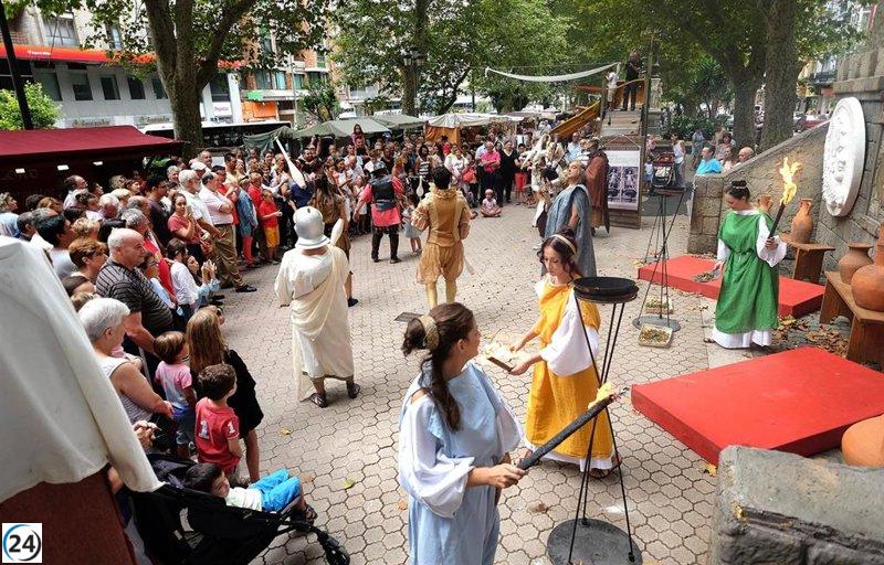 Santander acoge el regreso del mercado romano del 29 al 31, con más de 100 puestos y variadas actividades.