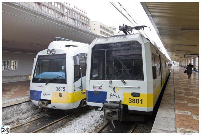 Interrupción del servicio ferroviario entre Astillero y Orejo del 13 al 15 de septiembre; Renfe ofrecerá autobuses alternativos.