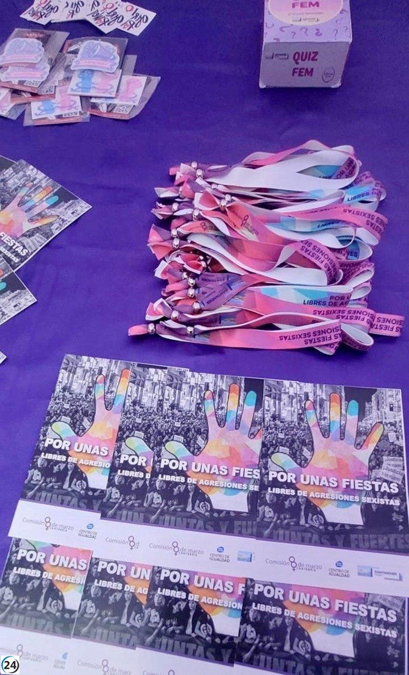 Unas 2.500 personas accedieron a información y apoyo en los puntos violetas de Santander durante el verano.