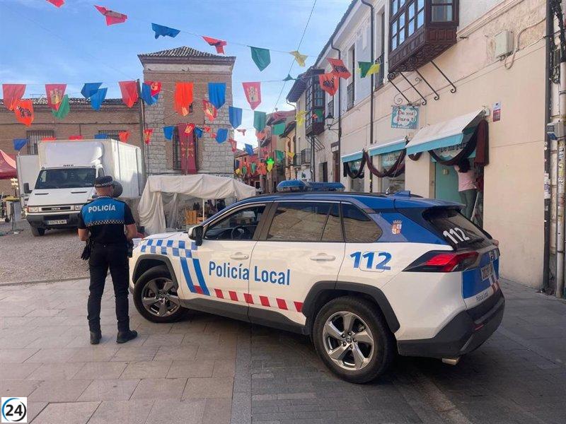 Policías de Tordesillas rescatan a un hombre de Cantabria en peligro de asfixia.