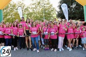Bezana se moviliza con miles de asistentes en marcha por la concienciación sobre el cáncer de mama.
