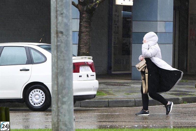 Vientos extremos azotan Santander con ráfagas de hasta 111 km/h.