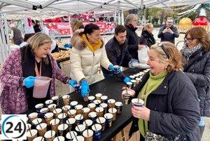 Santander ofrece 1.400 raciones de roscón de Reyes y 140 litros de chocolate en apoyo a la comunidad.