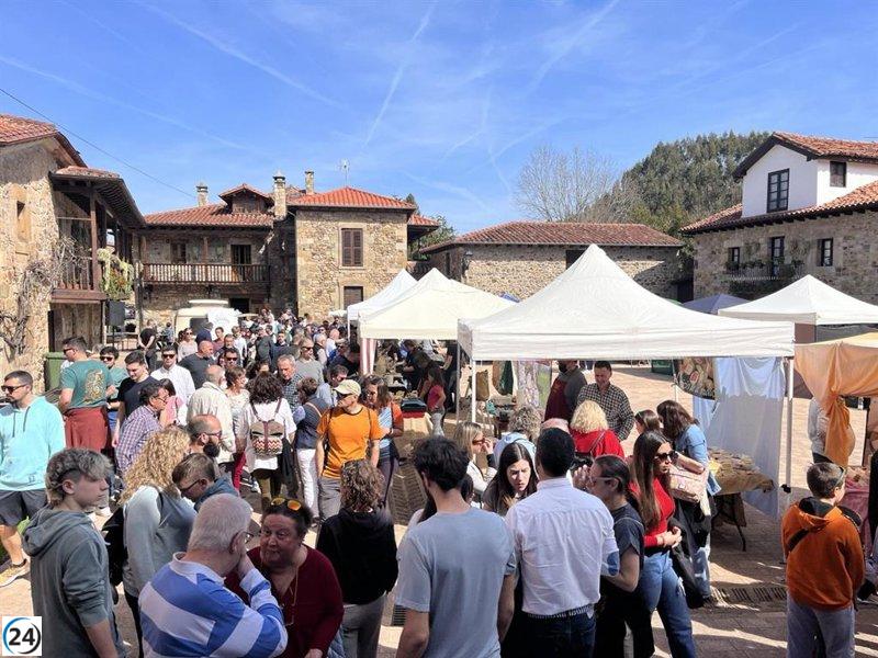 Multitudinario éxito de la I Feria del Queso Artesano de Liérganes con la participación de casi 2.000 personas.