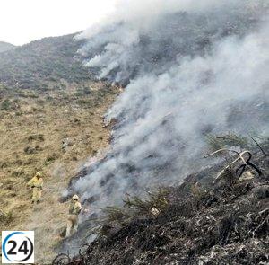 Tres incendios forestales en Cantabria, el mayor en Valderredible.