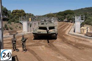 Llegan Leopard 2A4 a Santander para exportación a Ucrania.