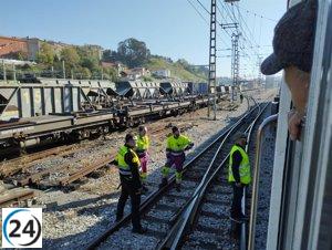 Tren con 100 pasajeros sufre incendio cerca de Santander