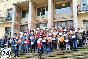 Gran apoyo a la huelga de los funcionarios de Justicia en Cantabria: un 90% participa, afirman sindicatos.
