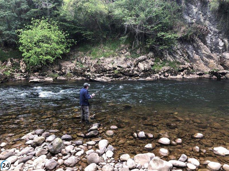 Suspendida la pesca en ríos de Cantabria por sequía.