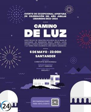 El Año Jubilar iluminará la Bahía de Santander con 'Camino de Luz' el 6 de mayo.