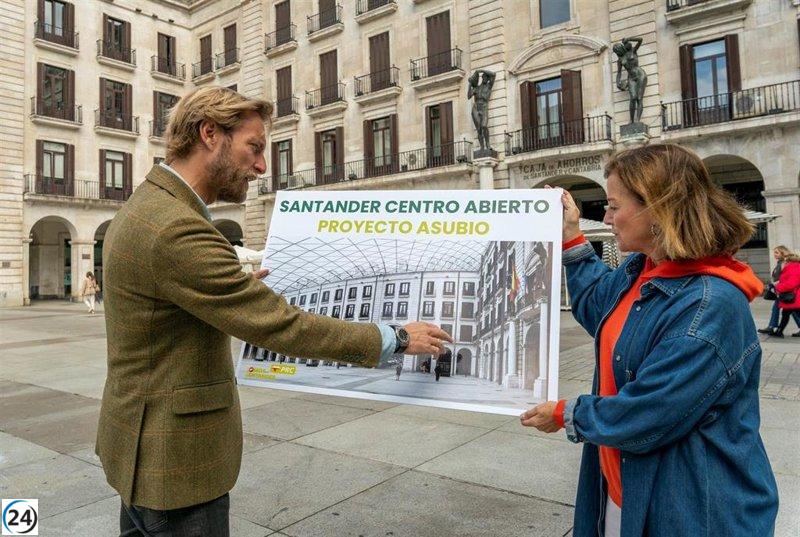 Piña del PRC defiende la adquisición del antiguo edificio de Caja Cantabria para cubrir la Porticada.