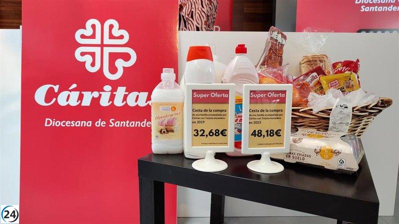 Cáritas Santander asiste a 5.500 personas en 2022, mayoría mujeres.
