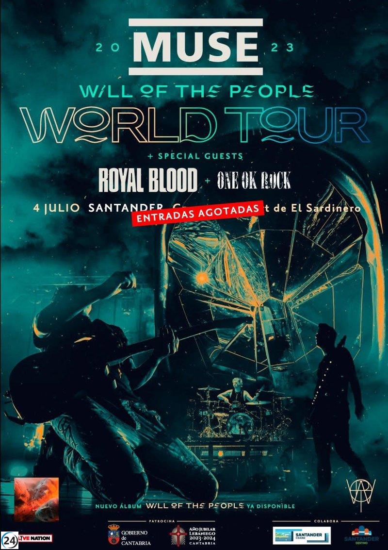 Muse ofrece su único concierto en España en 2023, este martes en Santander.