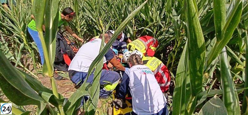 Persona accidentada en parapente y hombre infartado evacuados de Liébana a Valdecilla.
