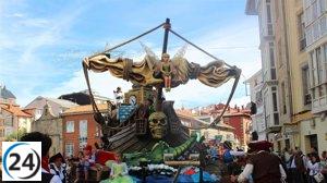 Reinosa se impone en el concurso de carrozas de San Mateo con un toque de modernidad y cambio