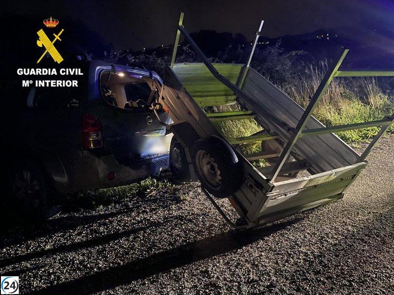 Detenidos los supuestos responsables de múltiples robos tras fugarse en un vehículo robado en Raos
