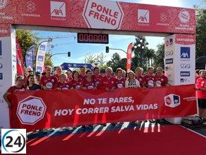 Más de 1.000 corredores logran un récord de participación en la carrera 'Ponle freno' en Santander.