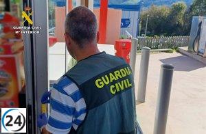 Arrestado el supuesto perpetrador de un robo en una estación de servicio en Sobarzo