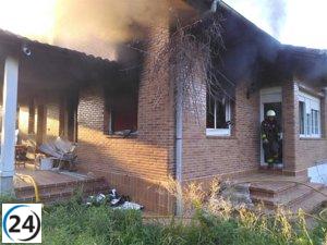 Grave incendio en Noja deja cuantiosos daños en vivienda