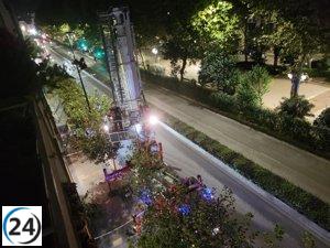 Conductor de patinete resulta herido después de ser golpeado por escombros de un edificio en Santander