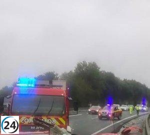 Dos personas resultan heridas tras accidente de tráfico en la A-8 cerca de Laredo