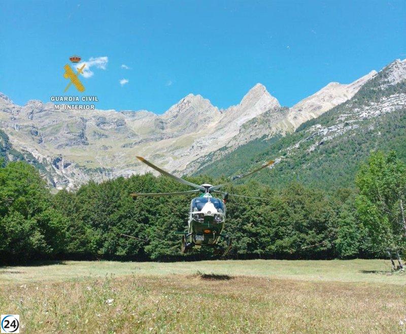 Rescatado en el Pirineo un valiente senderista proveniente de Cantabria