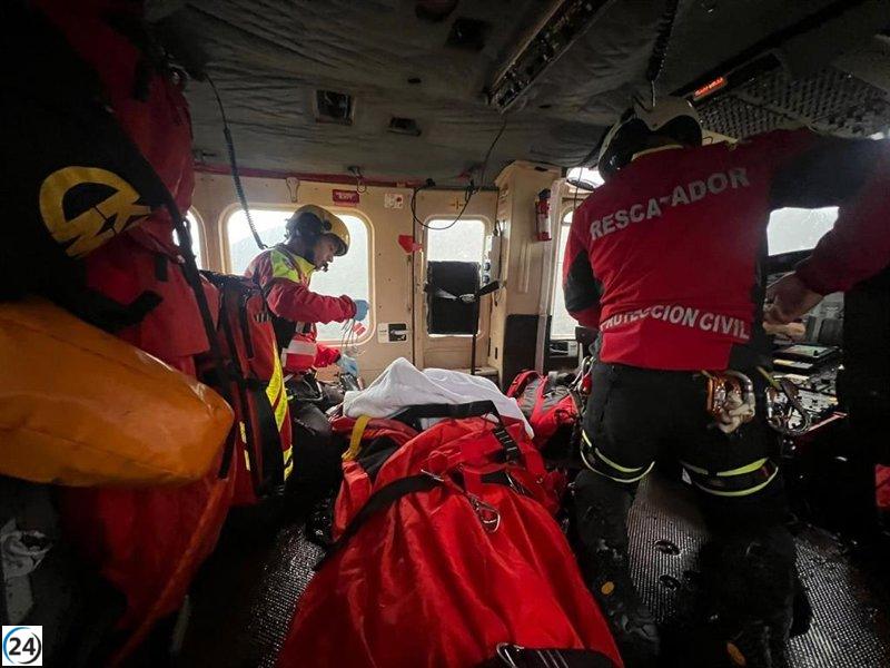 Mujer de 54 años resulta herida tras accidente de tráfico en Uznayo (Polaciones)