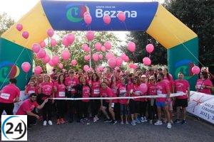 La solidaridad rosa tiñe Bezana con éxito en apoyo a mujeres con cáncer de mama