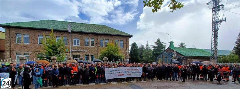 Manifestación en Reinosa en busca de seguridad acerca del destino de Gamesa