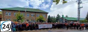 Manifestación en Reinosa en busca de seguridad acerca del destino de Gamesa