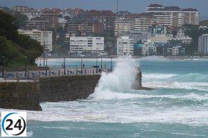 Cantabria en alerta este jueves ante fuertes condiciones climáticas de lluvia, viento y costeros