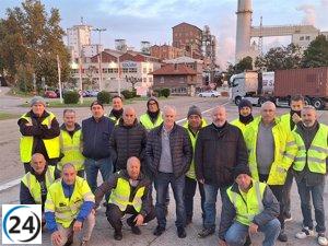 Huelga en la cantera de Solvay persiste con apoyo total en su quinta jornada.