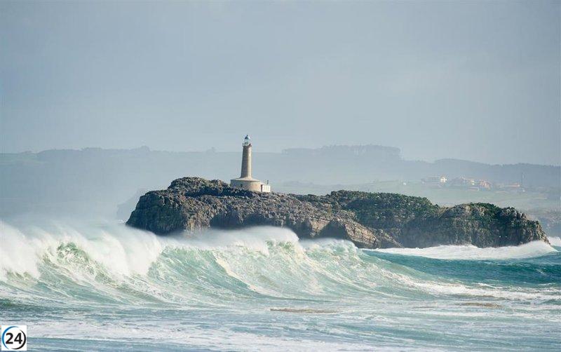 Fenómenos costeros mantendrán a Cantabria en alerta amarilla el próximo lunes