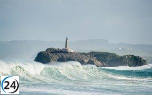 Fenómenos costeros mantendrán a Cantabria en alerta amarilla el próximo lunes