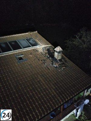 Incendio afecta a dos viviendas en Gama y Quintana de Toranzo