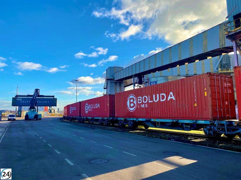 El Puerto de Santander estrena el primer tren para Boluda Maritime Terminals