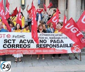 Nueva huelga de limpieza en Correos afecta gravemente su funcionamiento, revela UGT.
