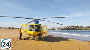 Trágico fallecimiento de un hombre durante una travesía en kayak en la playa del Puntal
