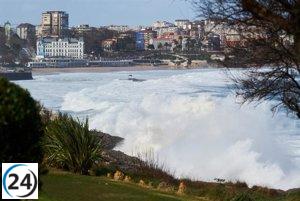 Se prevé el reactivamiento de la alerta amarilla por fuertes oleajes en Cantabria.