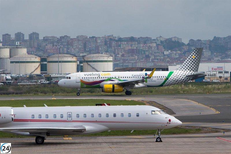 El aeropuerto Santander-Seve Ballesteros rompe récord con más de 1,1 millones de pasajeros hasta noviembre.
