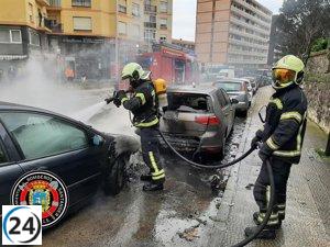 Nuevo incidente en General Dávila: se propaga el fuego a un coche vecino