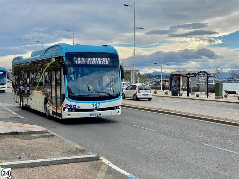 Los autobuses en Santander serán gratuitos durante las tardes navideñas a partir de mañana