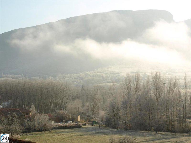 Récord de viento en Alto Campoo y frío extremo al sur de Cantabria