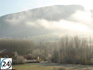 Récord de viento en Alto Campoo y frío extremo al sur de Cantabria